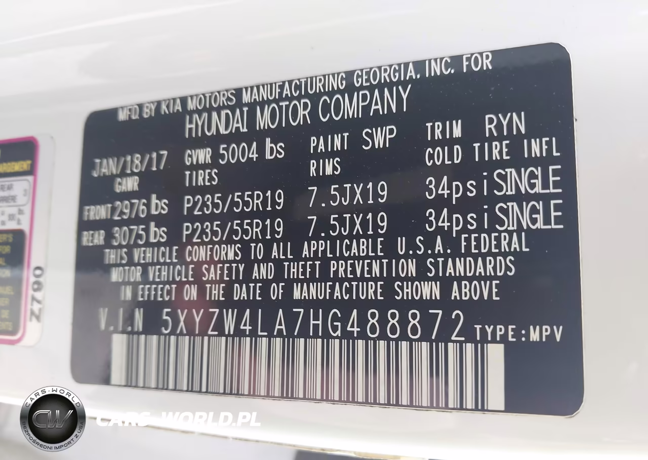 2017 Hyundai Santa Fe Sport 2.0T Ultimate VIN:5XYZW4LA7HG488872 - 9