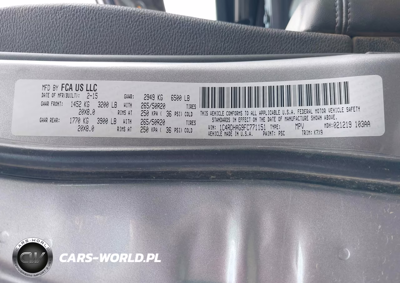 2015 Dodge Durango Sxt VIN:1C4RDHAG9FC771151 - 9