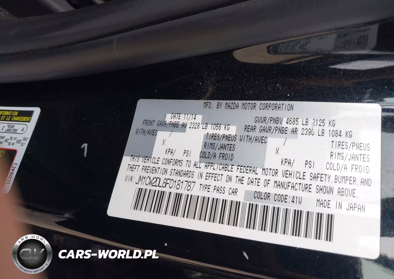 2015 Mazda Mazda5 Grand Touring VIN:JM1CW2DL8F0181787 - 9