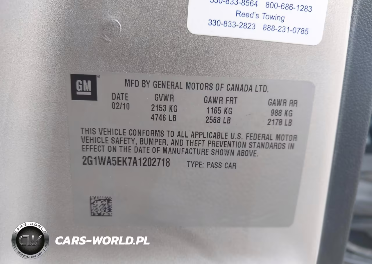 2010 Chevrolet Impala Ls VIN:2G1WA5EK7A1202718 - 9