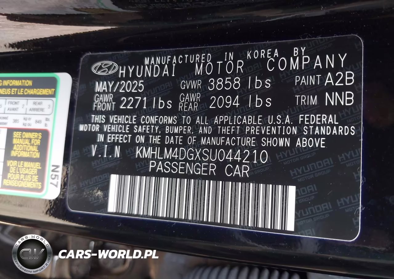 2025 Hyundai Elantra Sel Sport VIN:KMHLM4DGXSU044210 - 9