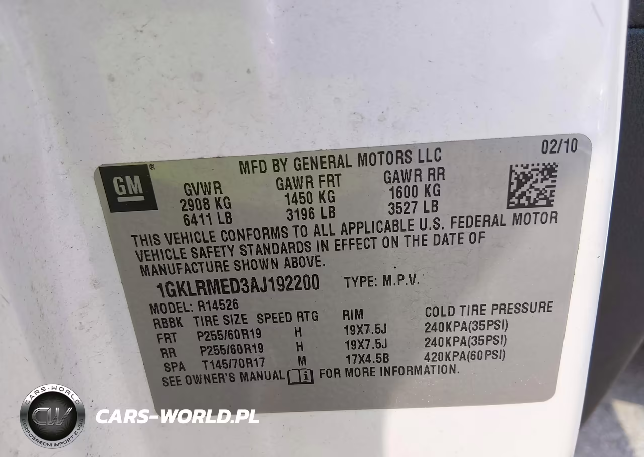 2010 GMC Acadia Slt-1 VIN:1GKLRMED3AJ192200 - 9