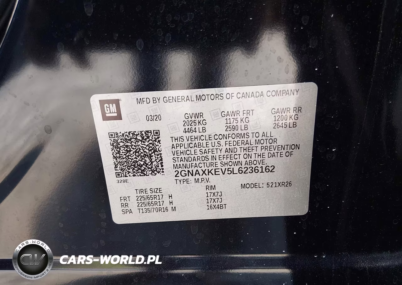 2020 Chevrolet Equinox Fwd Lt 1.5L Turbo VIN:2GNAXKEV5L6236162 - 9