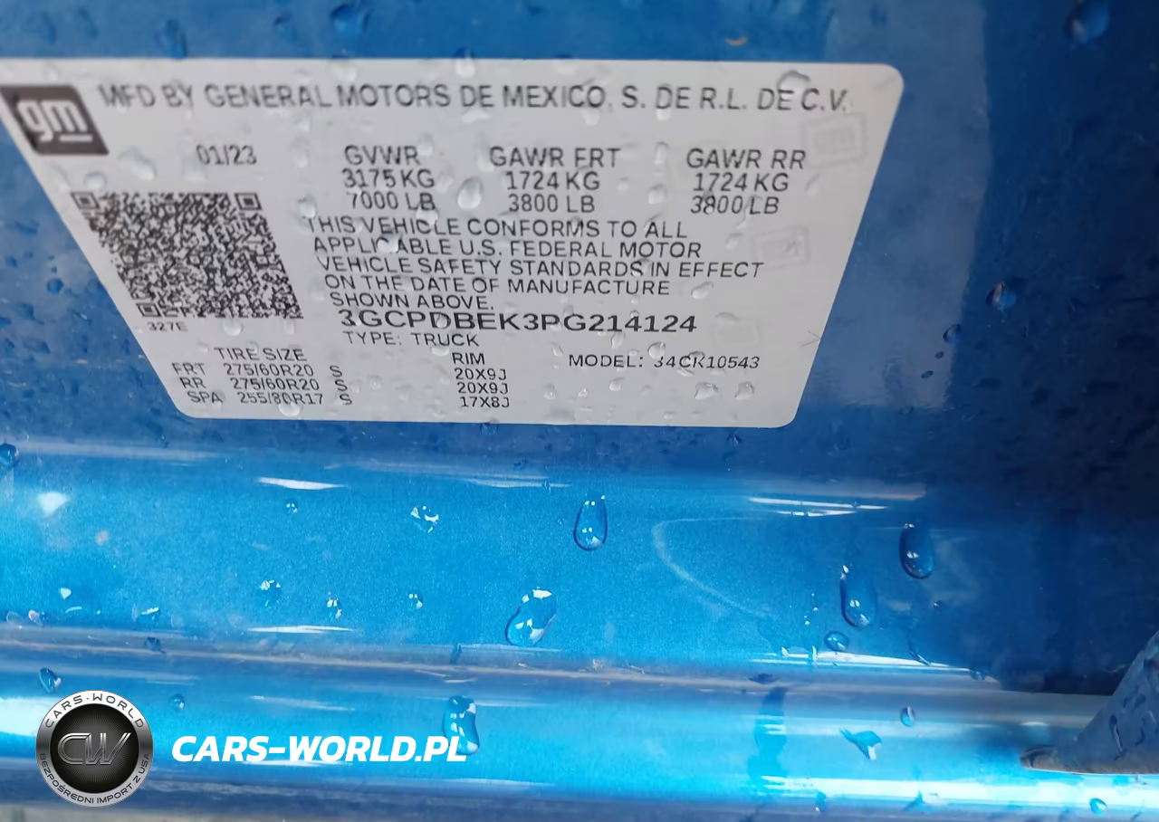 2023 Chevrolet Silverado 1500 4Wd Short Bed Custom VIN:3GCPDBEK3PG214124 - 9