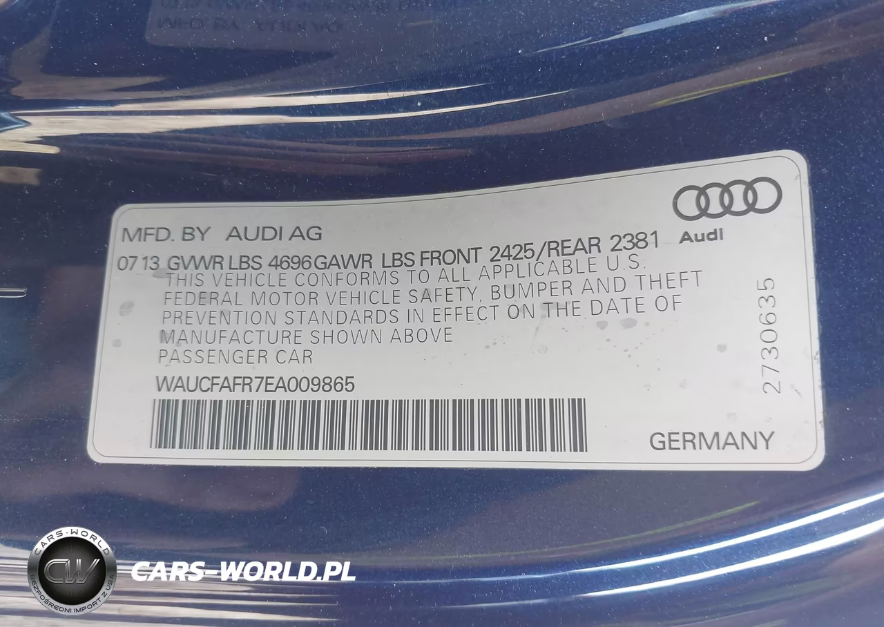 2014 Audi A5 2.0T Premium VIN:WAUCFAFR7EA009865 - 9