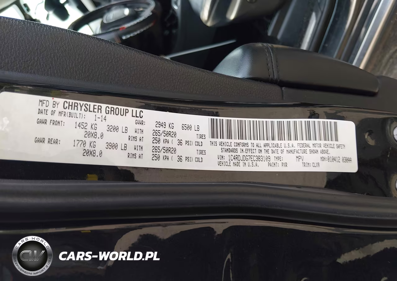 2014 Dodge Durango Limited VIN:1C4RDJDG7EC383109 - 9