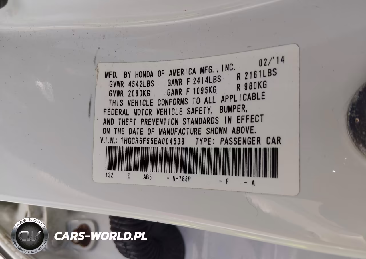 2014 Honda Accord Hybrid Ex-L VIN:1HGCR6F55EA004539 - 9
