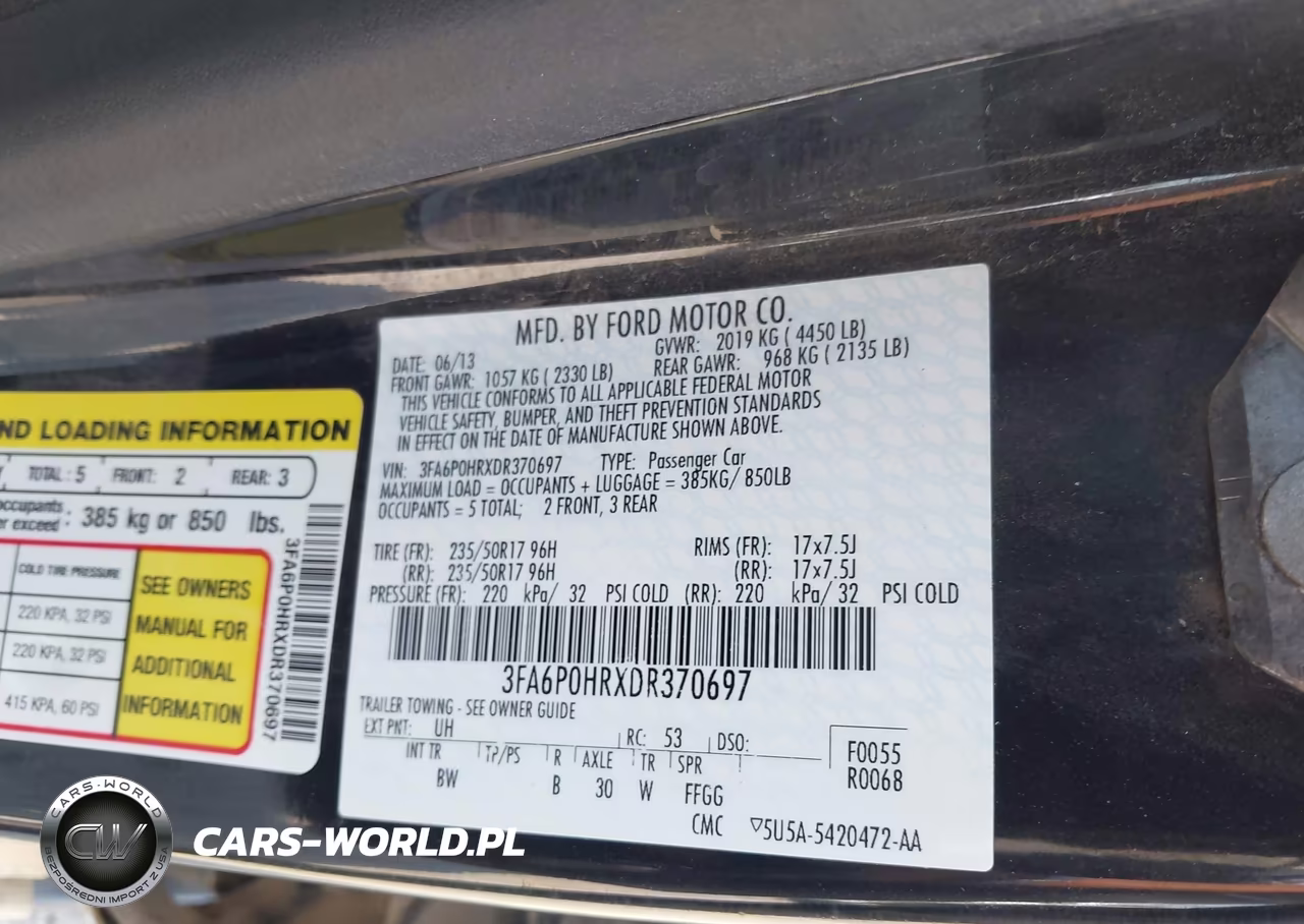 2013 Ford Fusion Se VIN:3FA6P0HRXDR370697 - 9