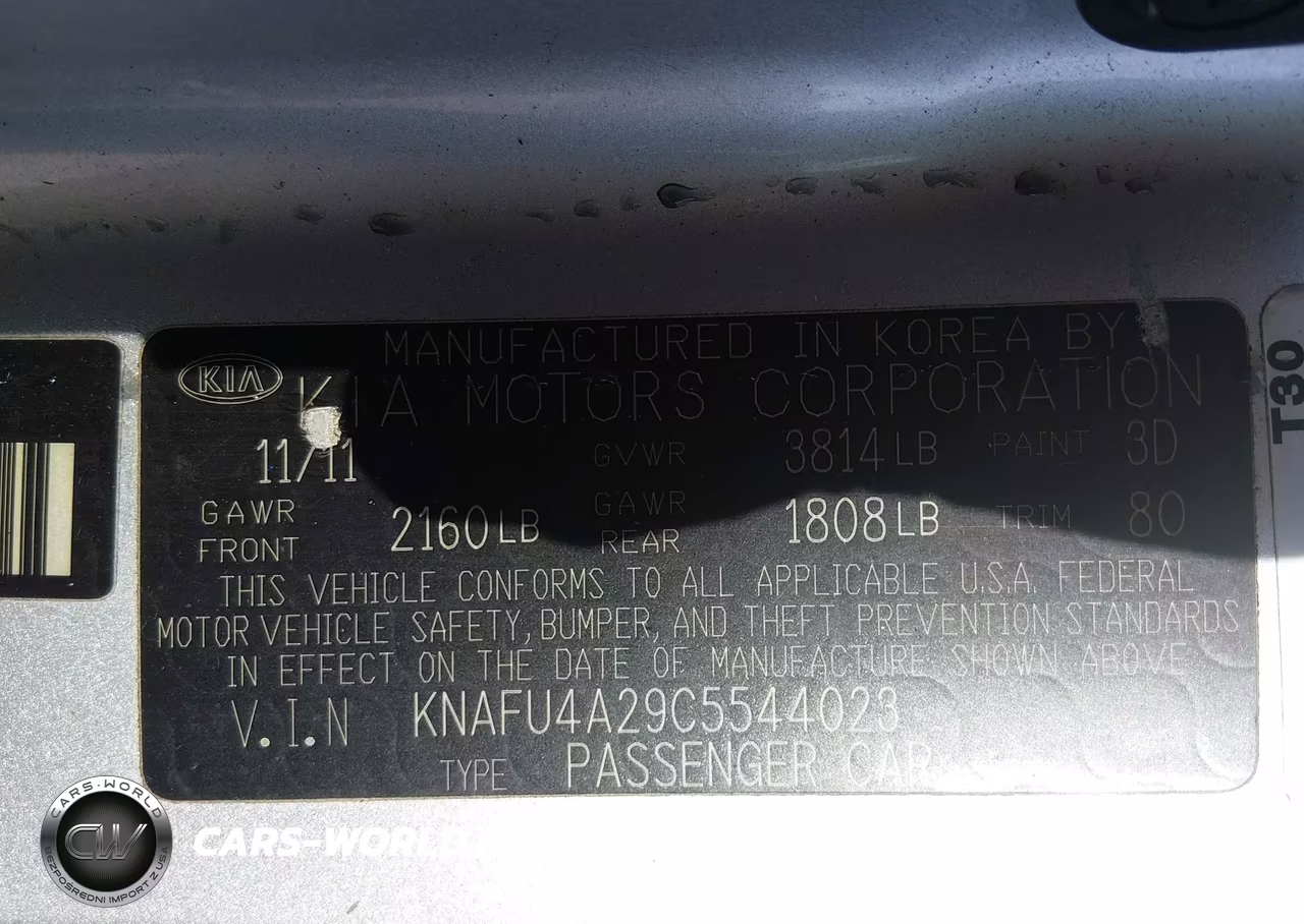 2012 Kia Forte Ex VIN:KNAFU4A29C5544023 - 9