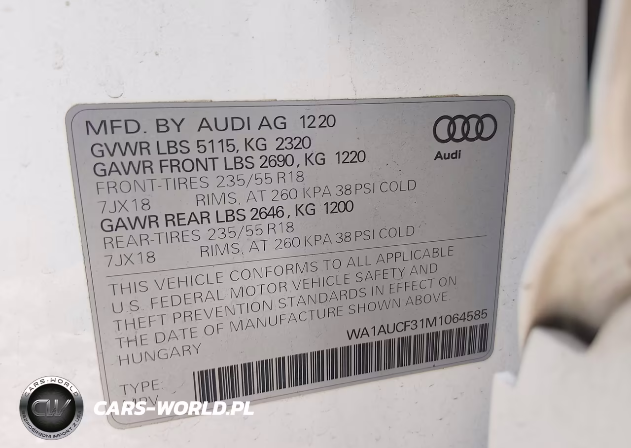 2021 Audi Q3 Premium 40 Tfsi Quattro Tiptronic VIN:WA1AUCF31M1064585 - 9
