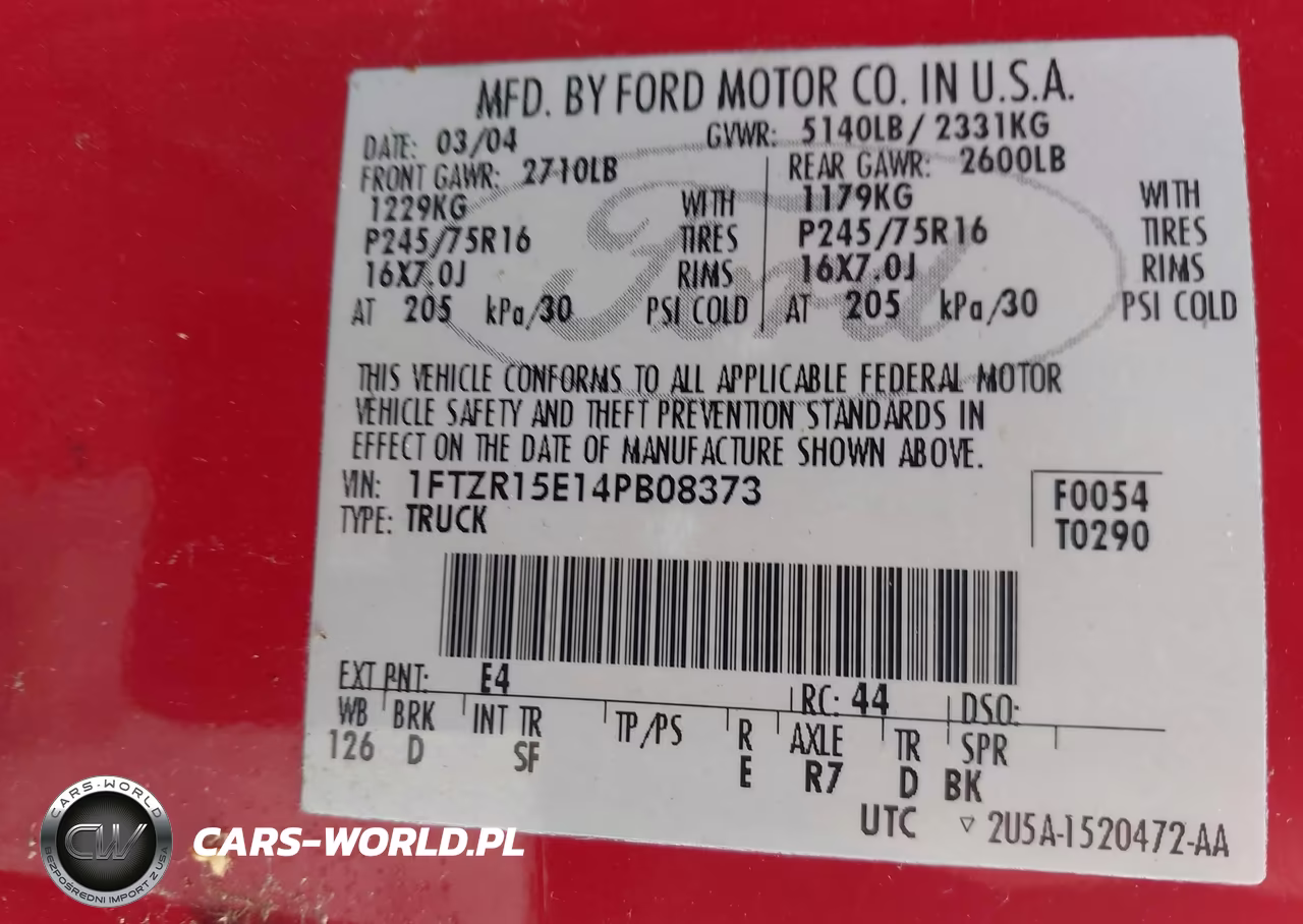 2004 Ford Ranger Xlt VIN:1FTZR15E14PB08373 - 9