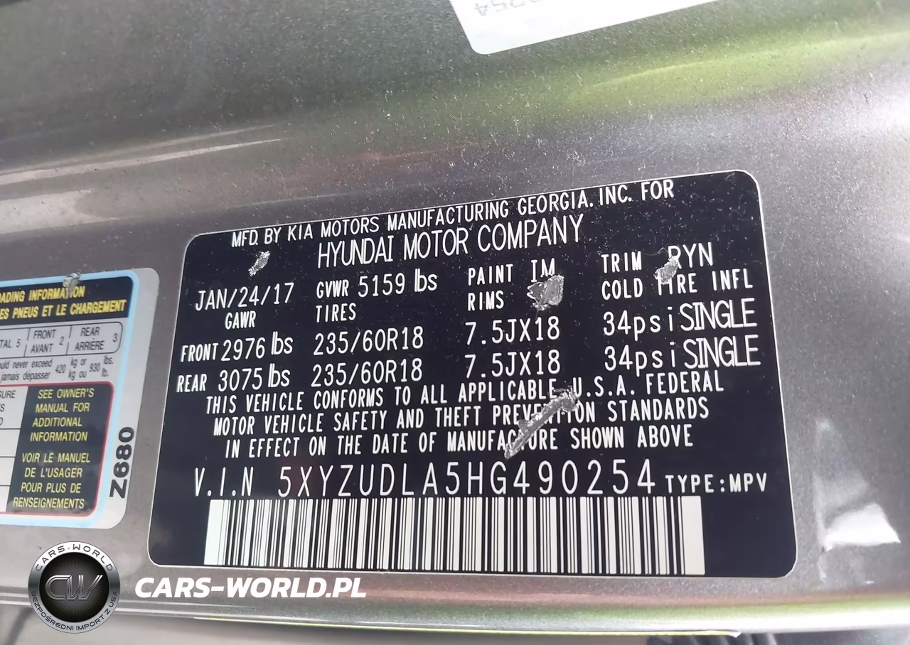 2017 Hyundai Santa Fe Sport 2.0T VIN:5XYZUDLA5HG490254 - 9