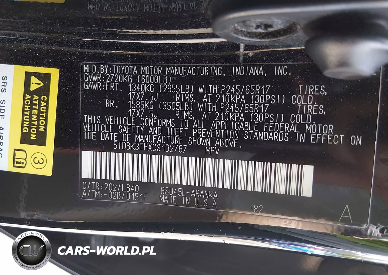 2012 Toyota Highlander Se V6 VIN:5TDBK3EHXCS132767 - 9