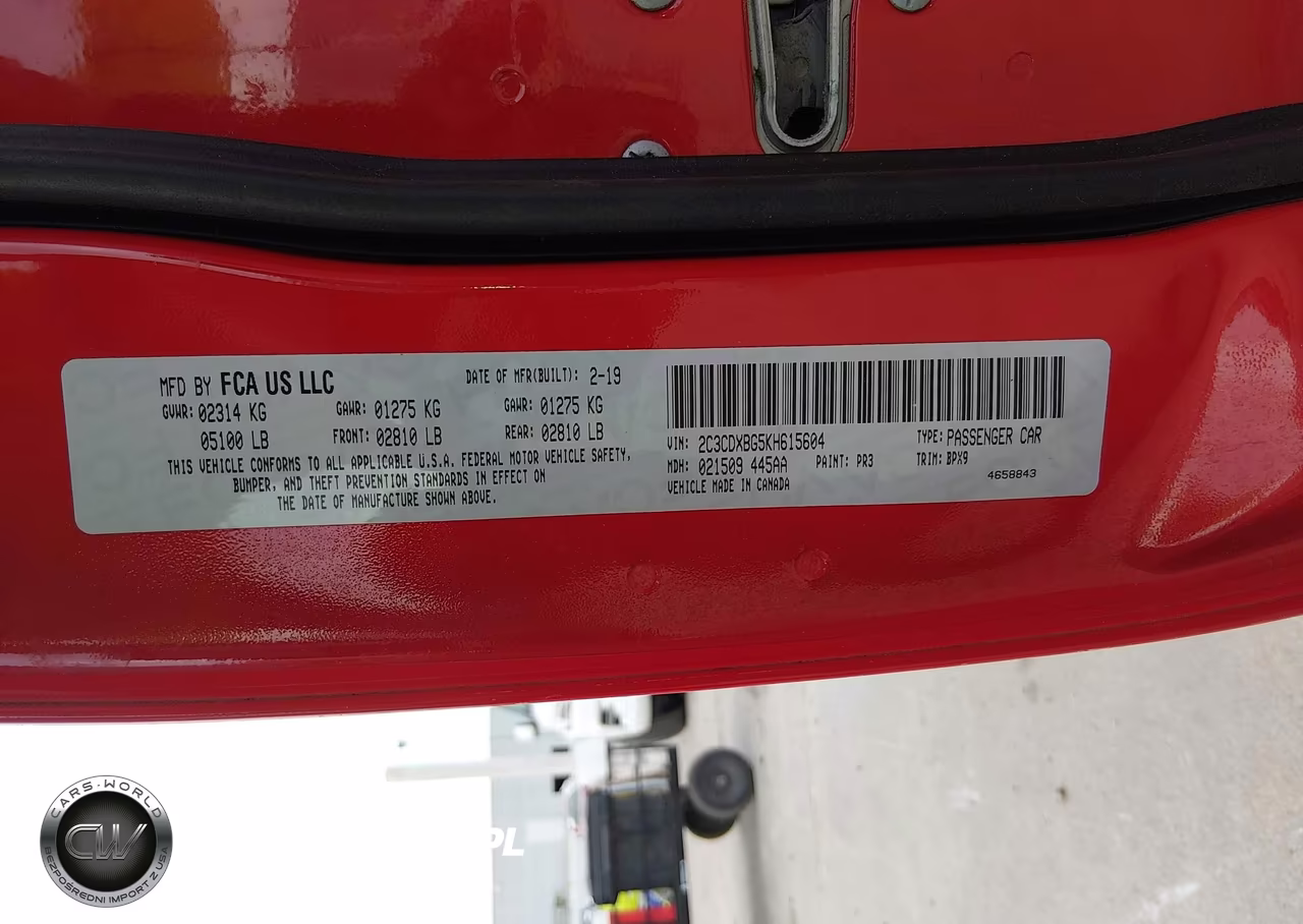 2019 Dodge Charger Sxt Rwd VIN:2C3CDXBG5KH615604 - 9