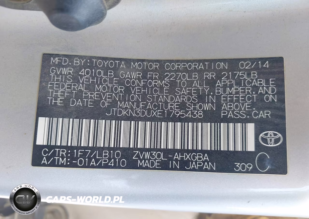 2014 Toyota Prius Four VIN:JTDKN3DUXE1795438 - 9