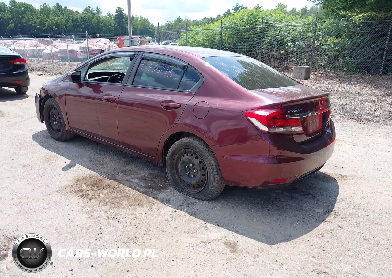 2015 Honda Civic Lx VIN:19XFB2F54FE249730 - 3