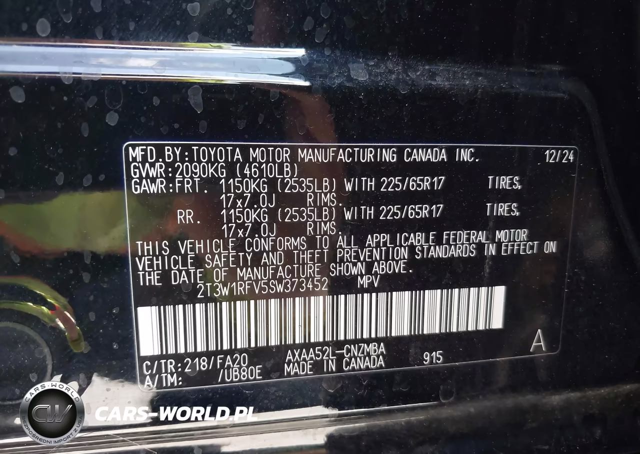 2025 Toyota Rav4 Xle VIN:2T3W1RFV5SW373452 - 9