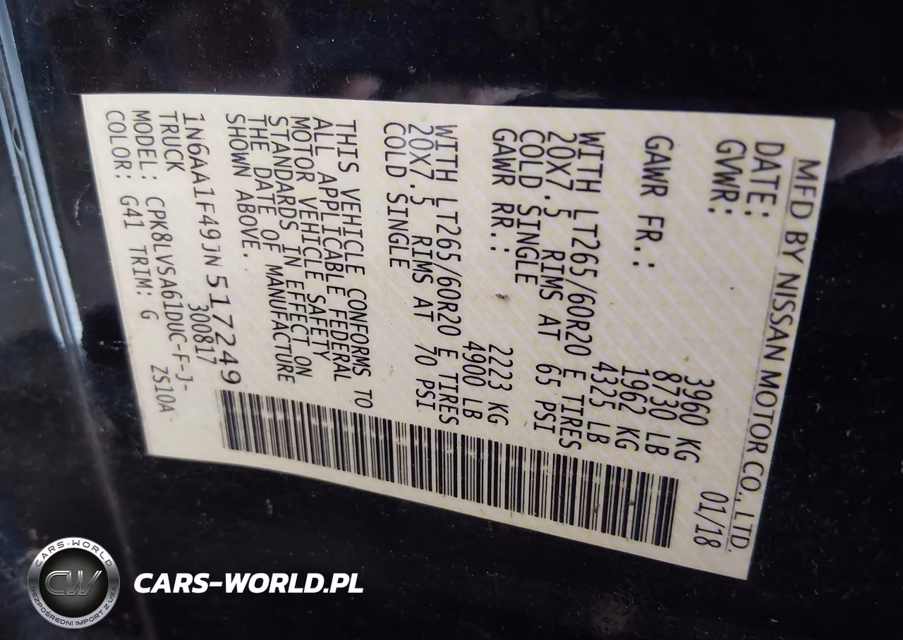 2018 Nissan Titan Xd Sl Gas VIN:1N6AA1F49JN517249 - 9