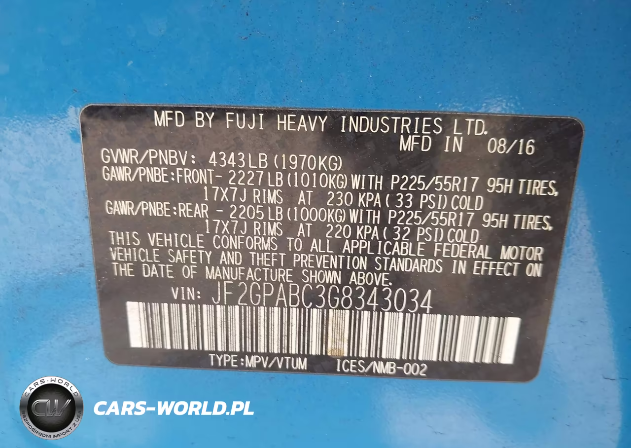 2016 Subaru Crosstrek 2.0I Premium VIN:JF2GPABC3G8343034 - 9