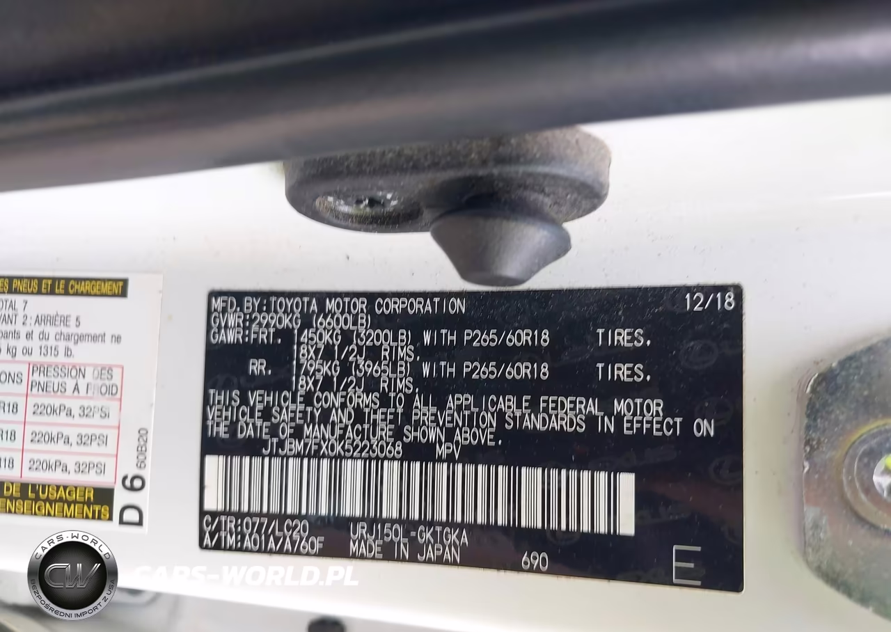 2019 Lexus Gx 460 Premium VIN:JTJBM7FX0K5223068 - 9