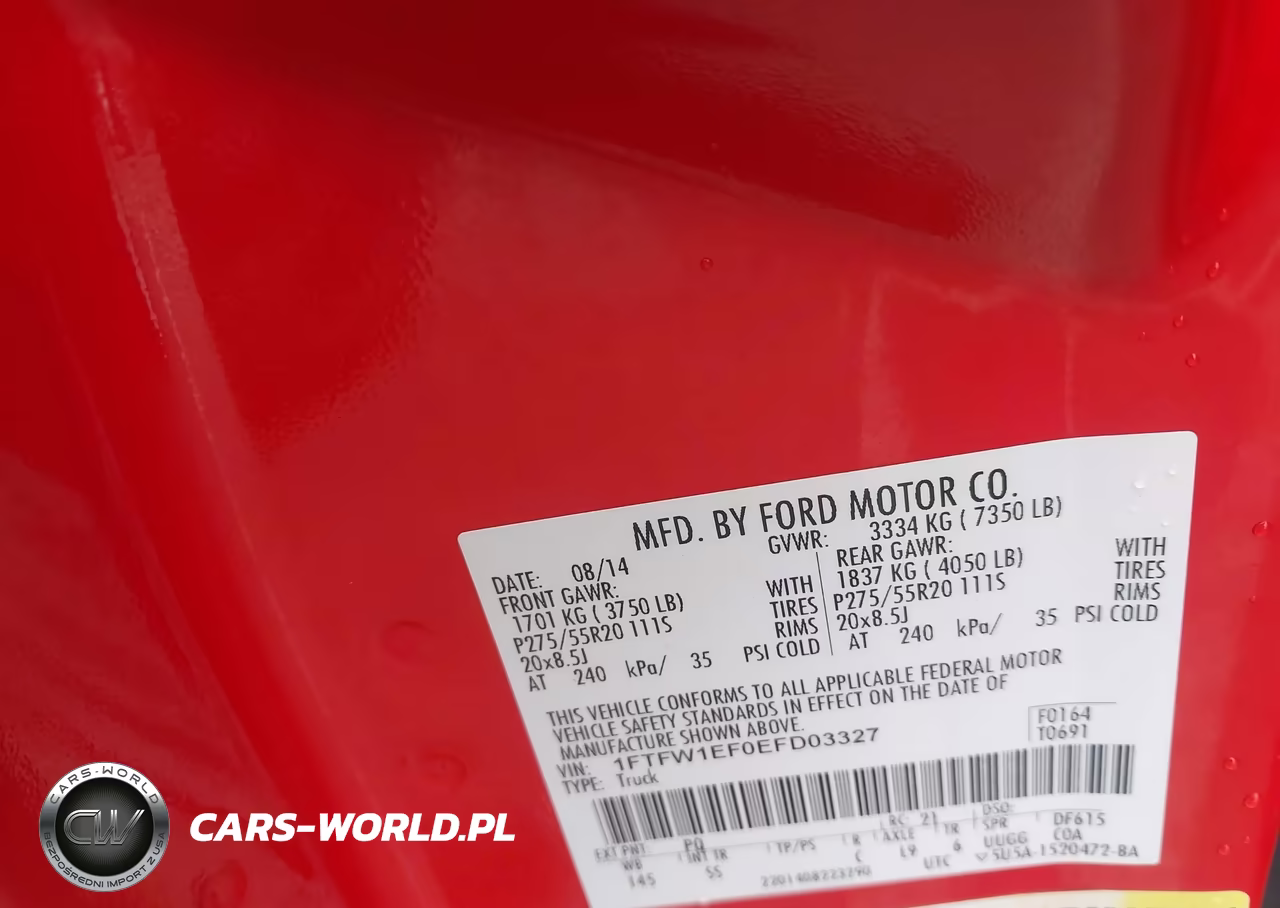 2014 Ford F-150 Stx VIN:1FTFW1EF0EFD03327 - 9