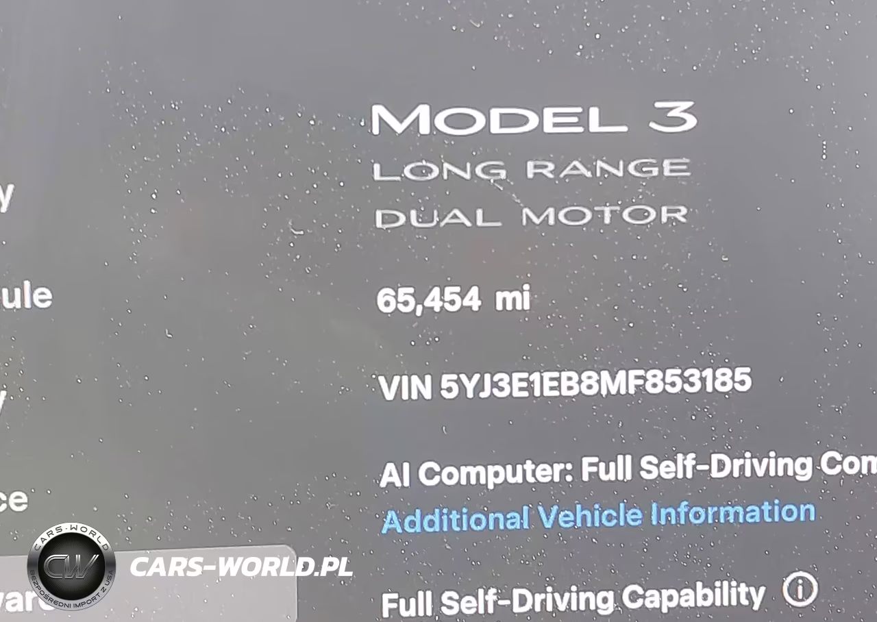 2021 Tesla Model 3 Long Range Dual Motor All-Wheel Drive VIN:5YJ3E1EB8MF853185 - 16