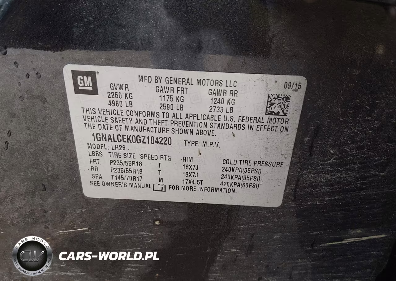 2016 Chevrolet Equinox Lt VIN:1GNALCEK0GZ104220 - 9