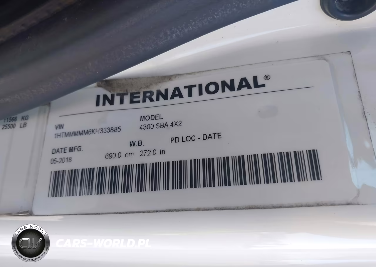 2019 International Durastar 4300 VIN:1HTMMMMM6KH333885 - 8