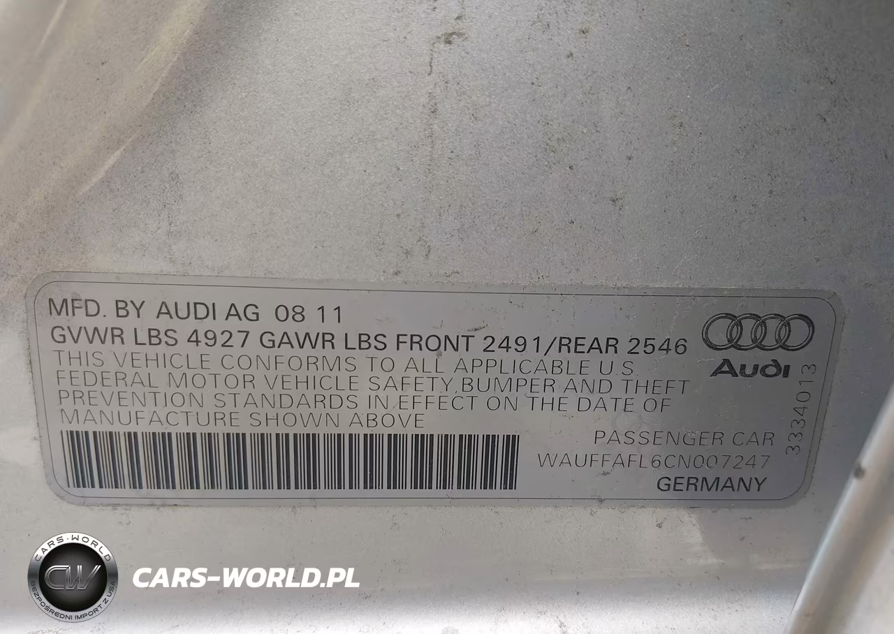 2012 Audi A4 2.0T Premium Plus VIN:WAUFFAFL6CN007247 - 9