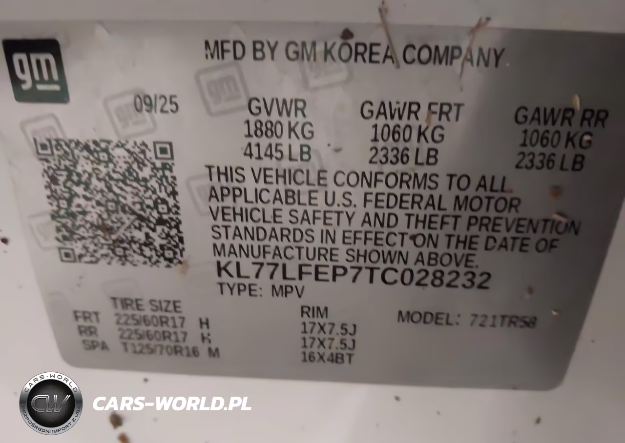 2026 Chevrolet Trax Fwd Ls VIN:KL77LFEP7TC028232 - 9