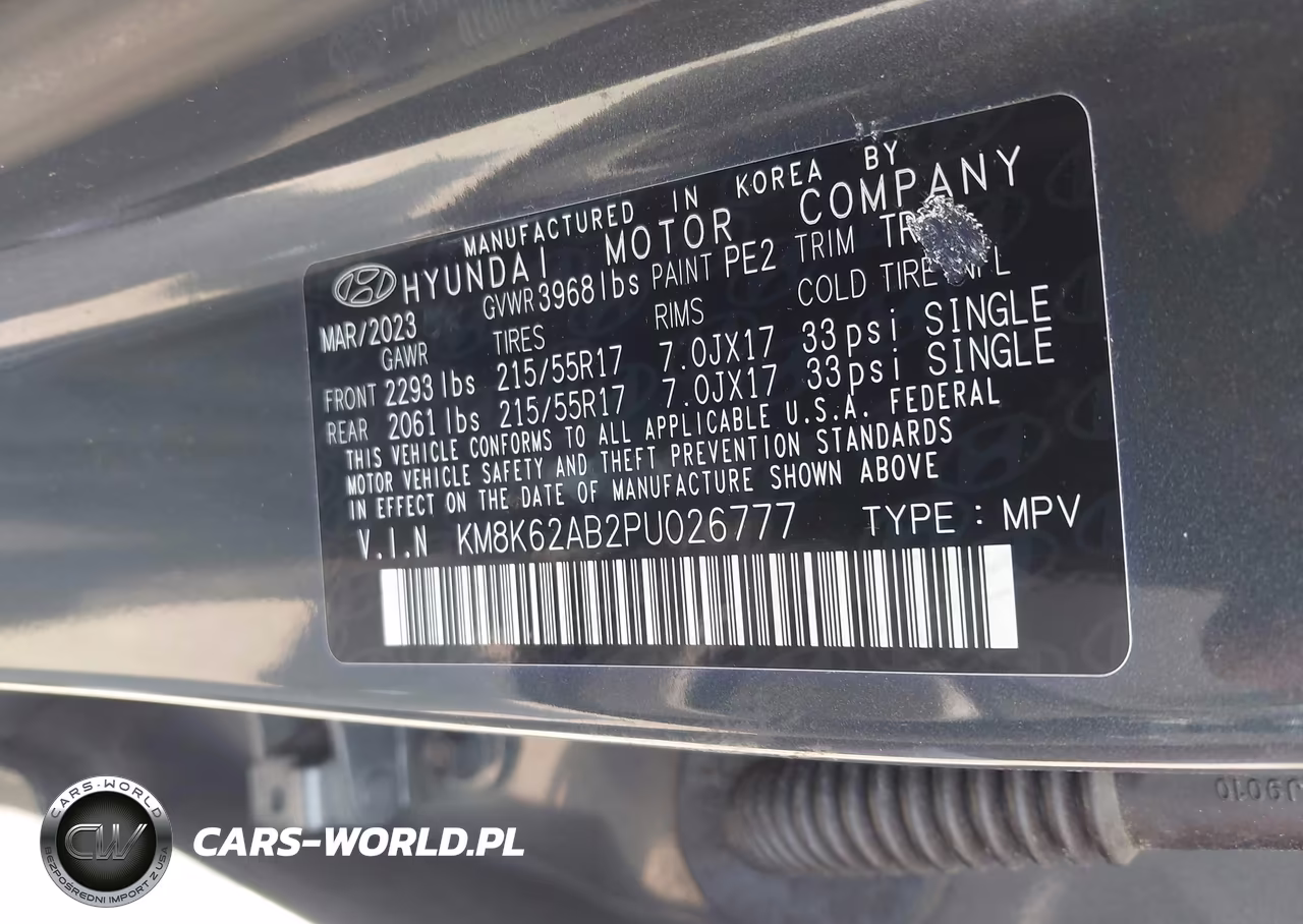 2023 Hyundai Kona Sel VIN:KM8K62AB2PU026777 - 9