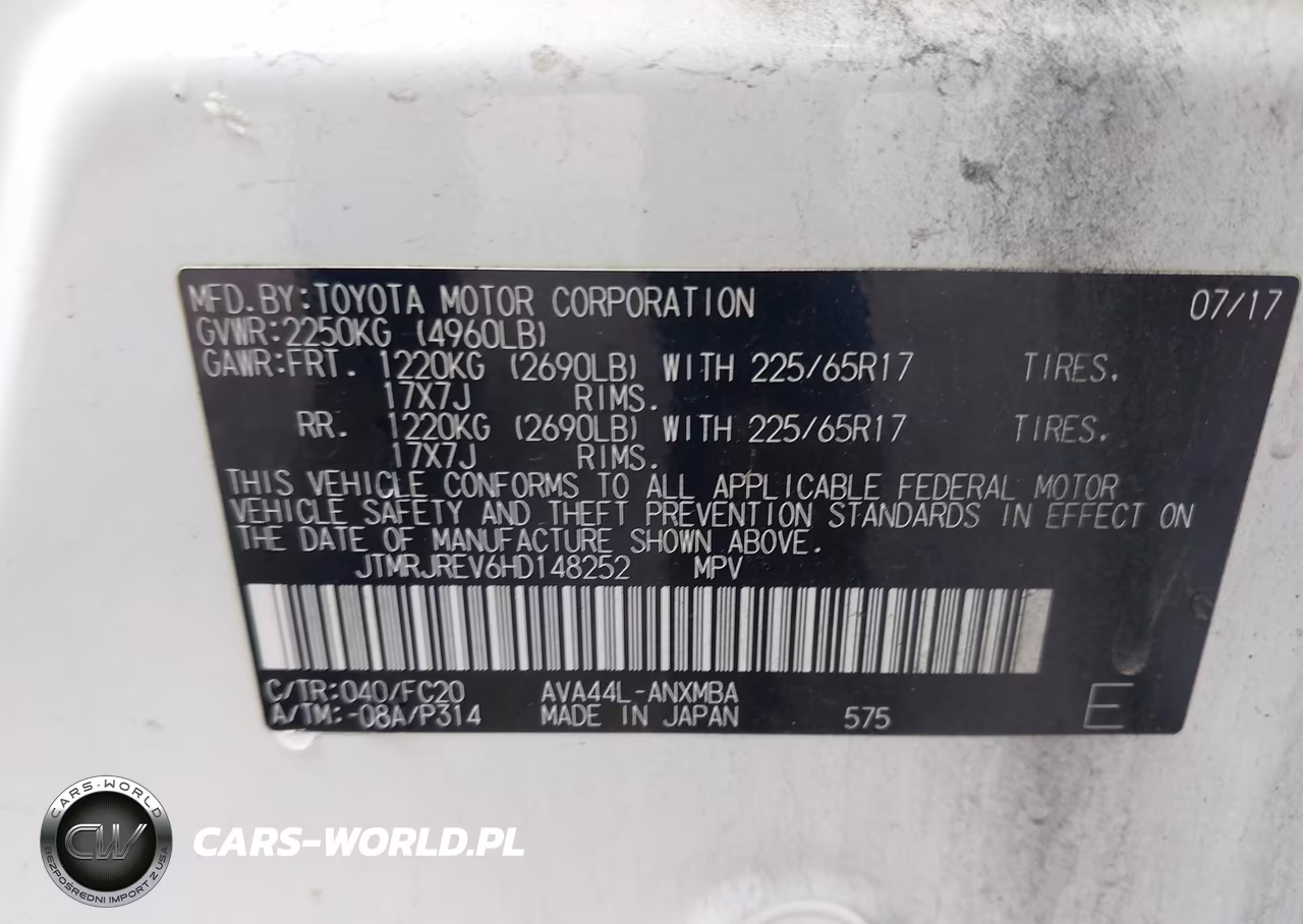 2017 Toyota Rav4 Hybrid Xle VIN:JTMRJREV6HD148252 - 9