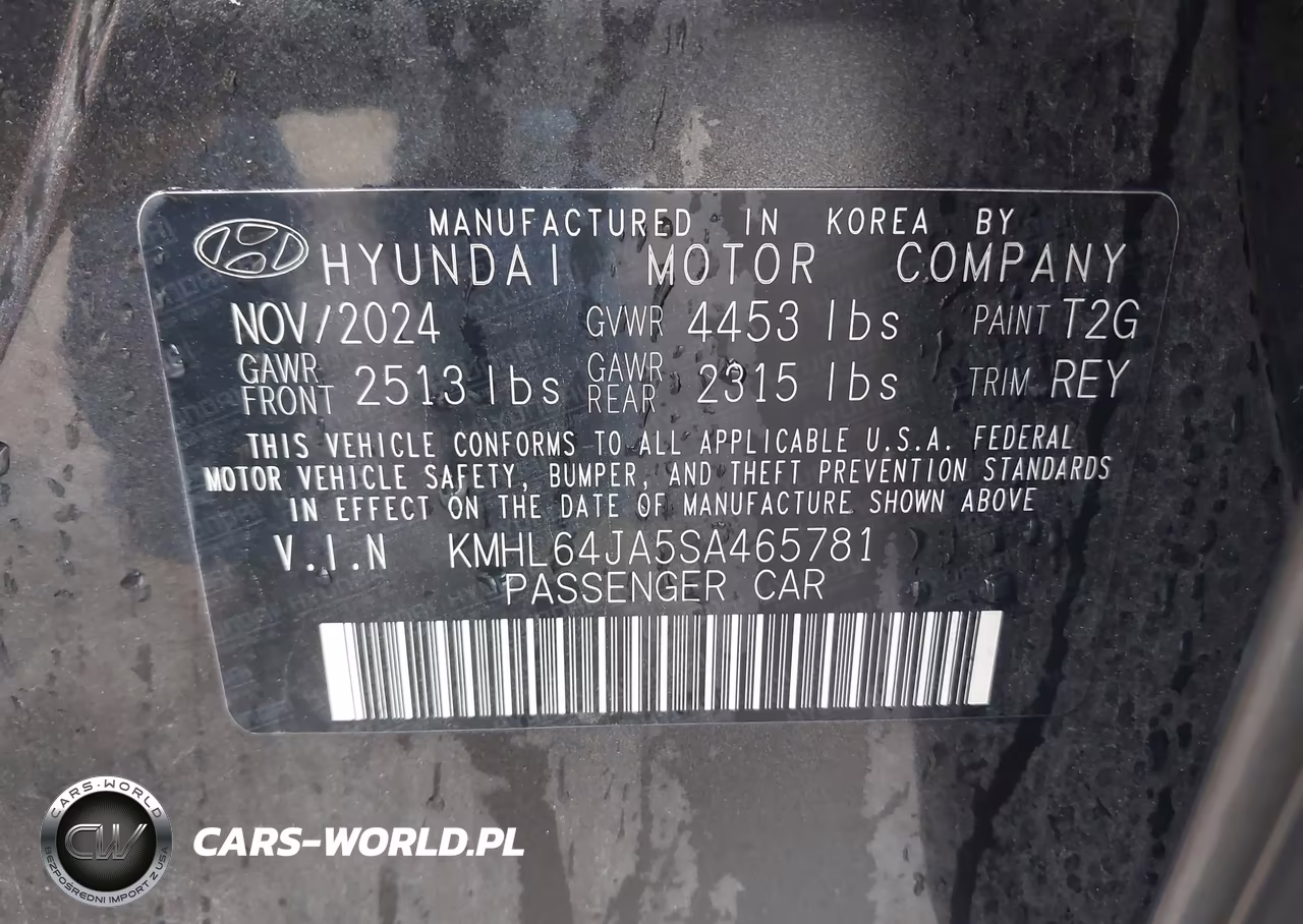 2025 Hyundai Sonata Sel VIN:KMHL64JA5SA465781 - 9