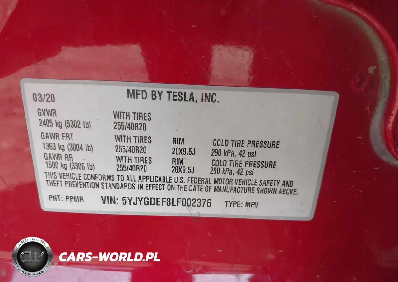 2020 Tesla Model Y Long Range Dual Motor All-Wheel Drive-Performance Dual Motor All-Wheel Drive VIN:5YJYGDEF8LF002376 - 9