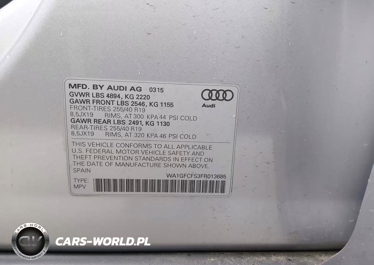 2015 Audi Q3 2.0T Premium Plus VIN:WA1GFCFS3FR013685 - 9