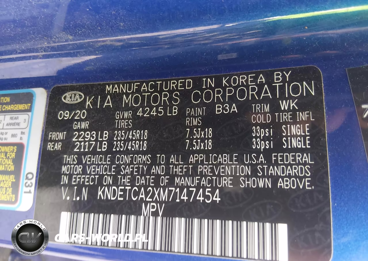 2021 Kia Seltos Sx Turbo VIN:KNDETCA2XM7147454 - 9