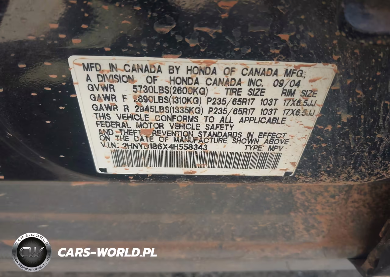2004 Acura Mdx VIN:2HNYD186X4H558343 - 9