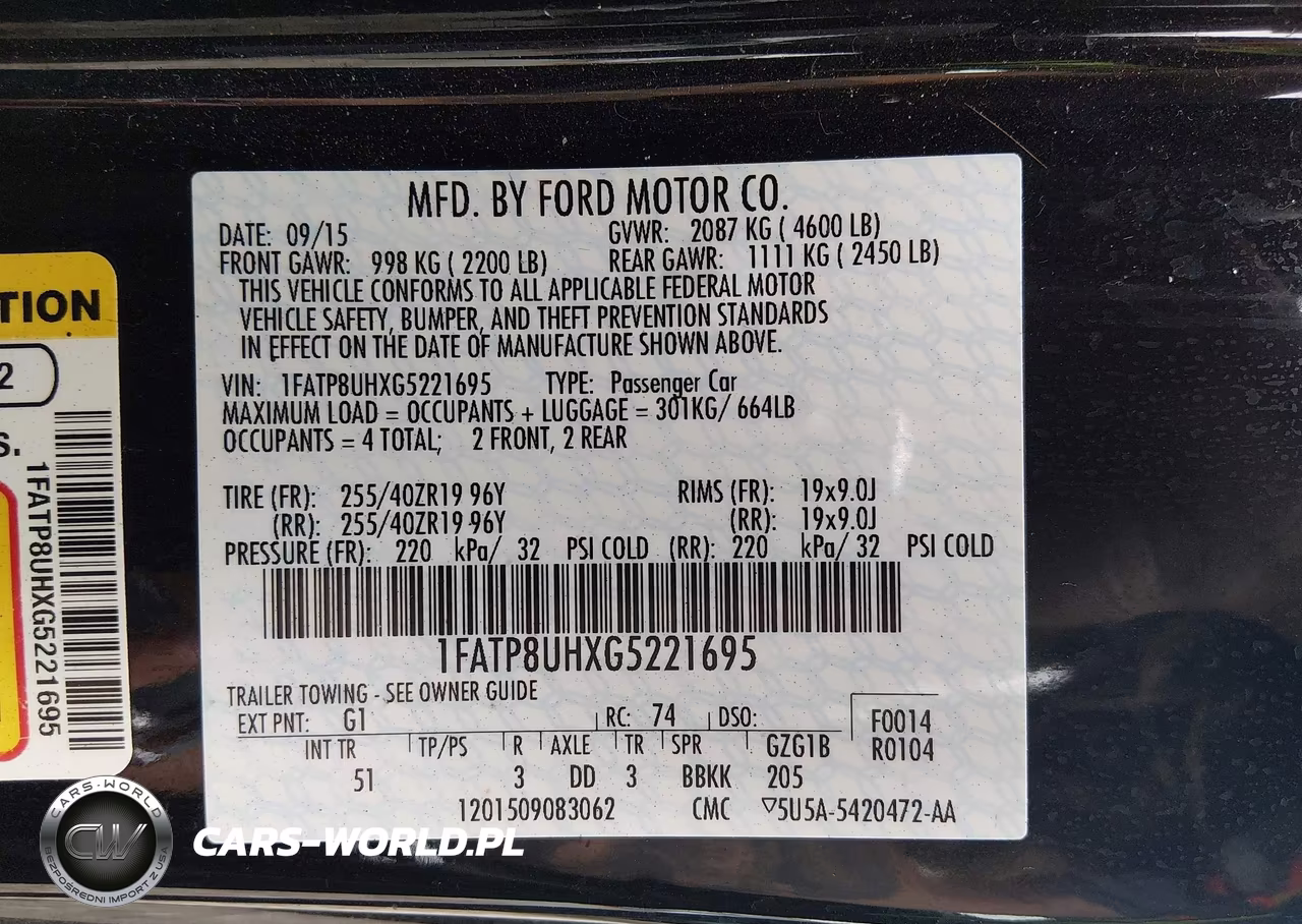 2016 Ford Mustang Ecoboost Premium VIN:1FATP8UHXG5221695 - 9