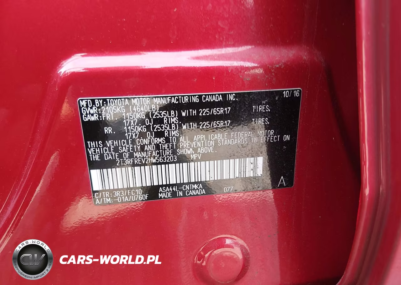 2017 Toyota Rav4 Xle VIN:2T3RFREV2HW563203 - 9