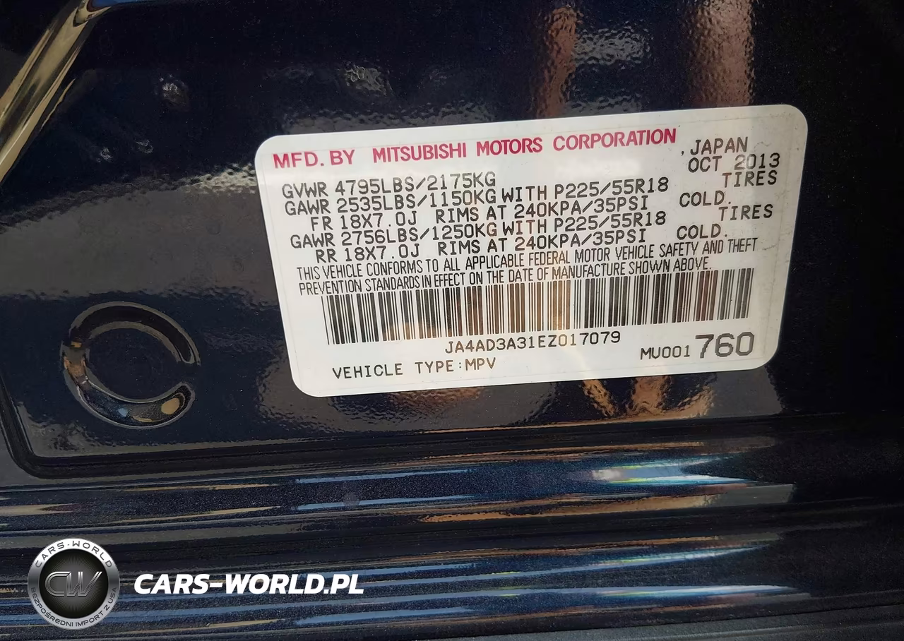 2014 Mitsubishi Outlander Se VIN:JA4AD3A31EZ017079 - 9