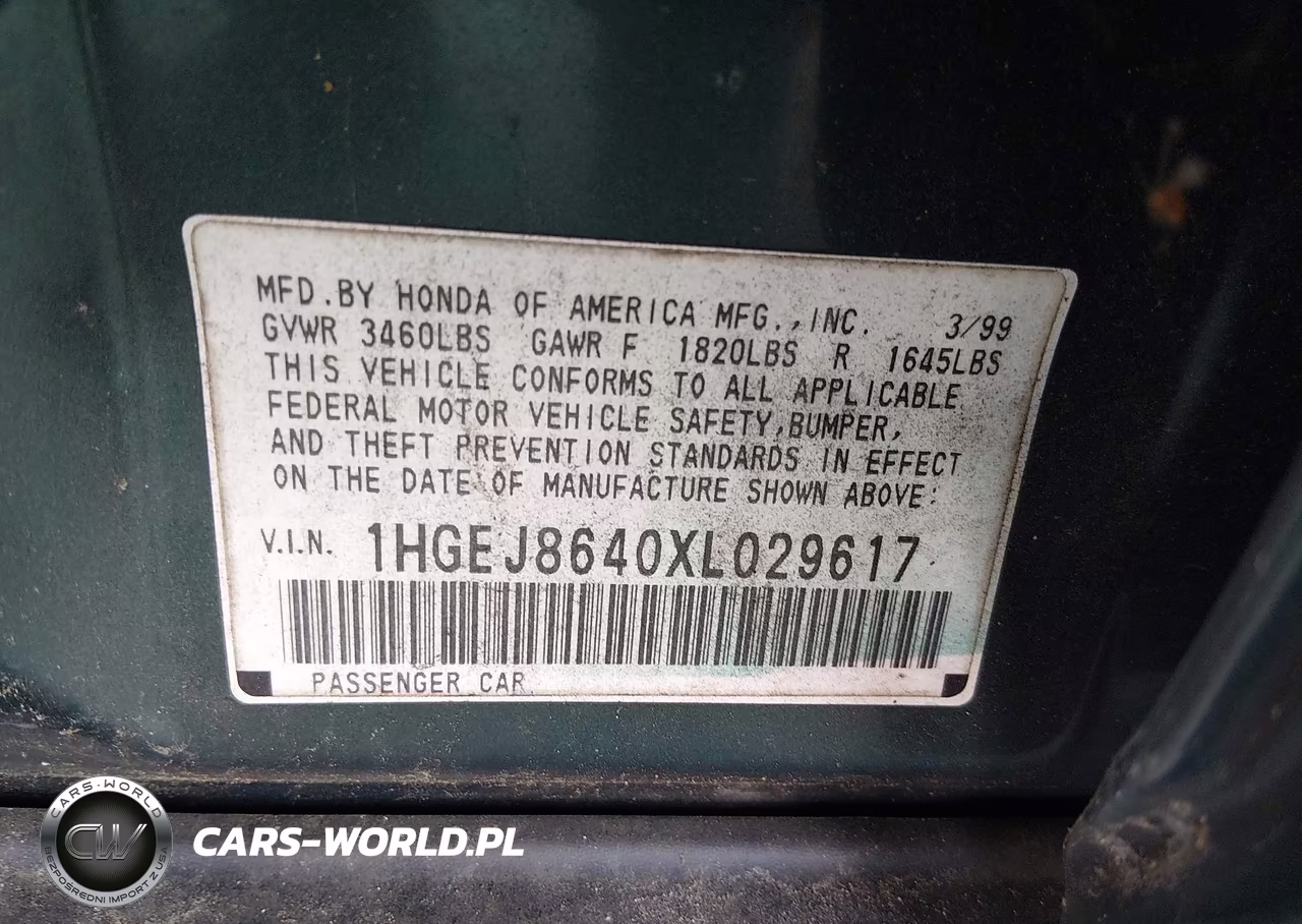 1999 Honda Civic Ex VIN:1HGEJ8640XL029617 - 9