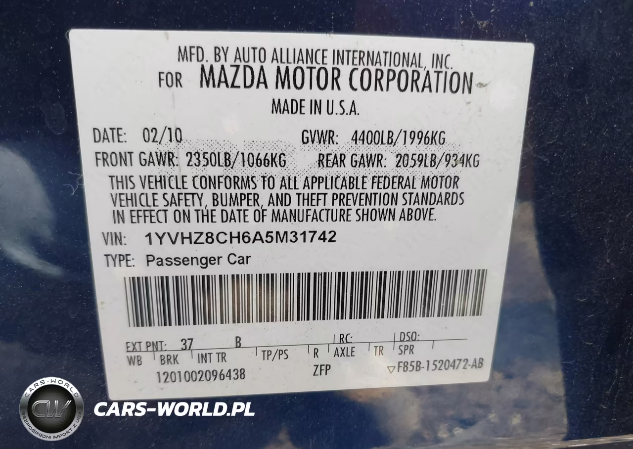 2010 Mazda Mazda6 I Touring Plus VIN:1YVHZ8CH6A5M31742 - 9