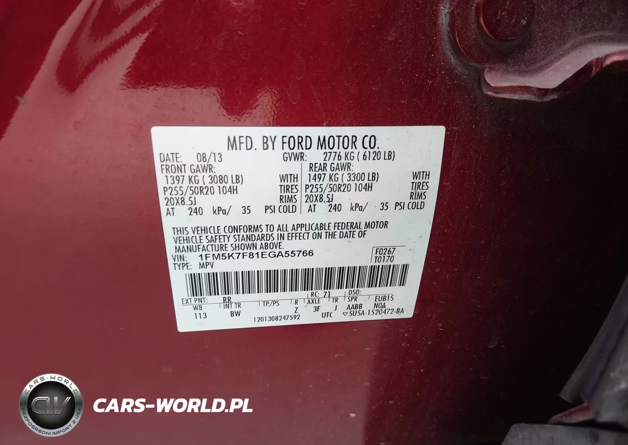 2014 Ford Explorer Limited VIN:1FM5K7F81EGA55766 - 9