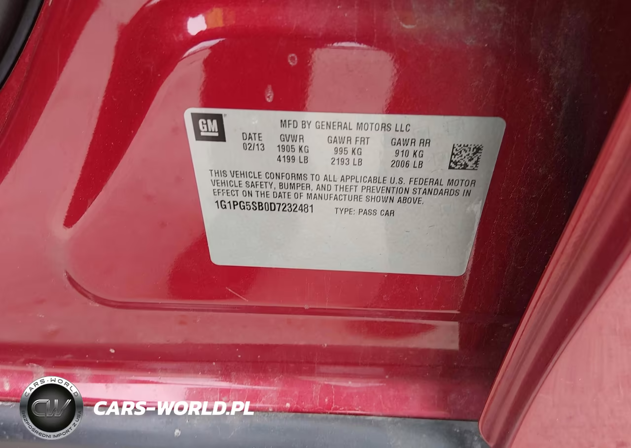 2013 Chevrolet Cruze Ltz VIN:1G1PG5SB0D7232481 - 9