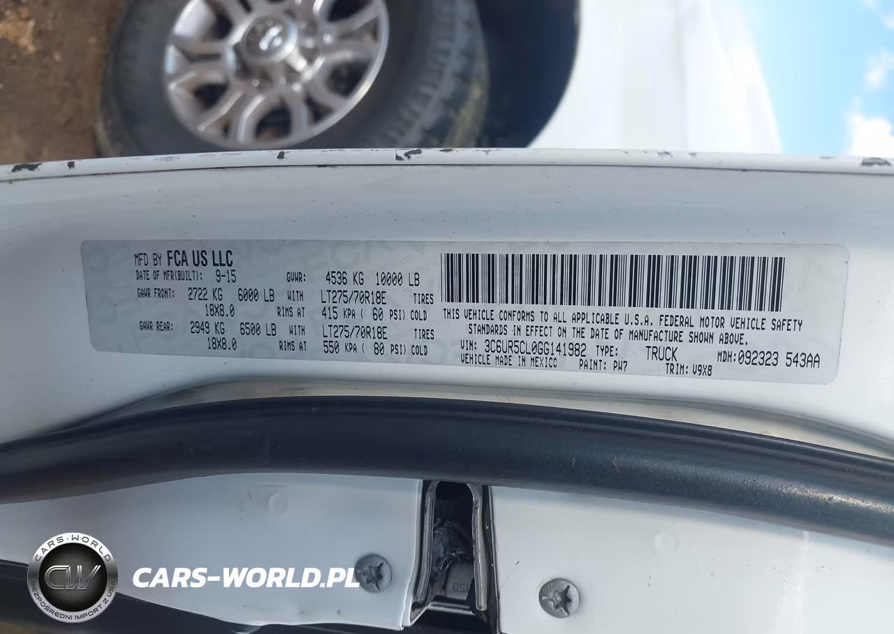 2016 Ram 2500 Tradesman VIN:3C6UR5CL0GG141982 - 9