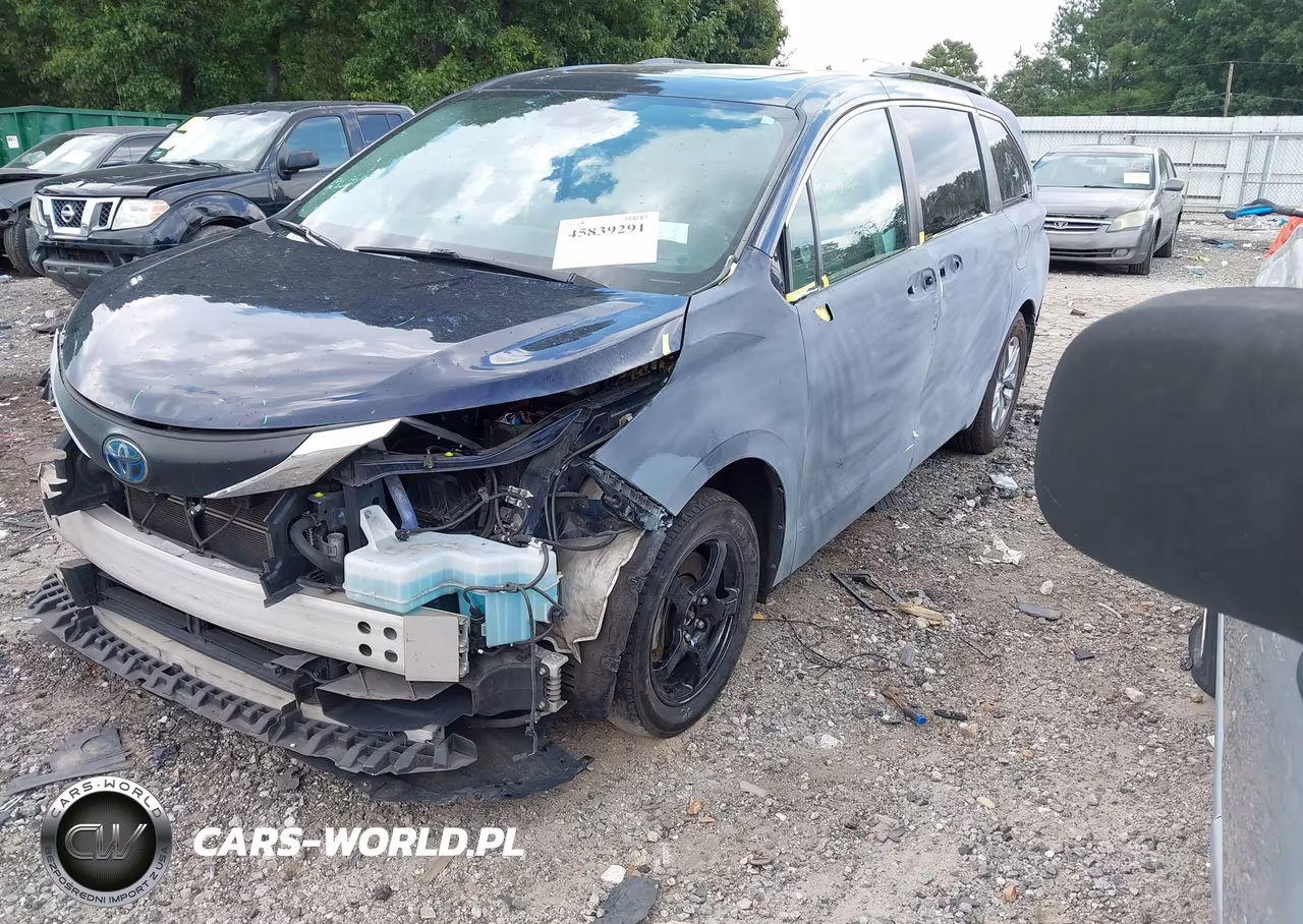 2021 Toyota Sienna Le VIN:5TDBRKEC4MS032420 - 2