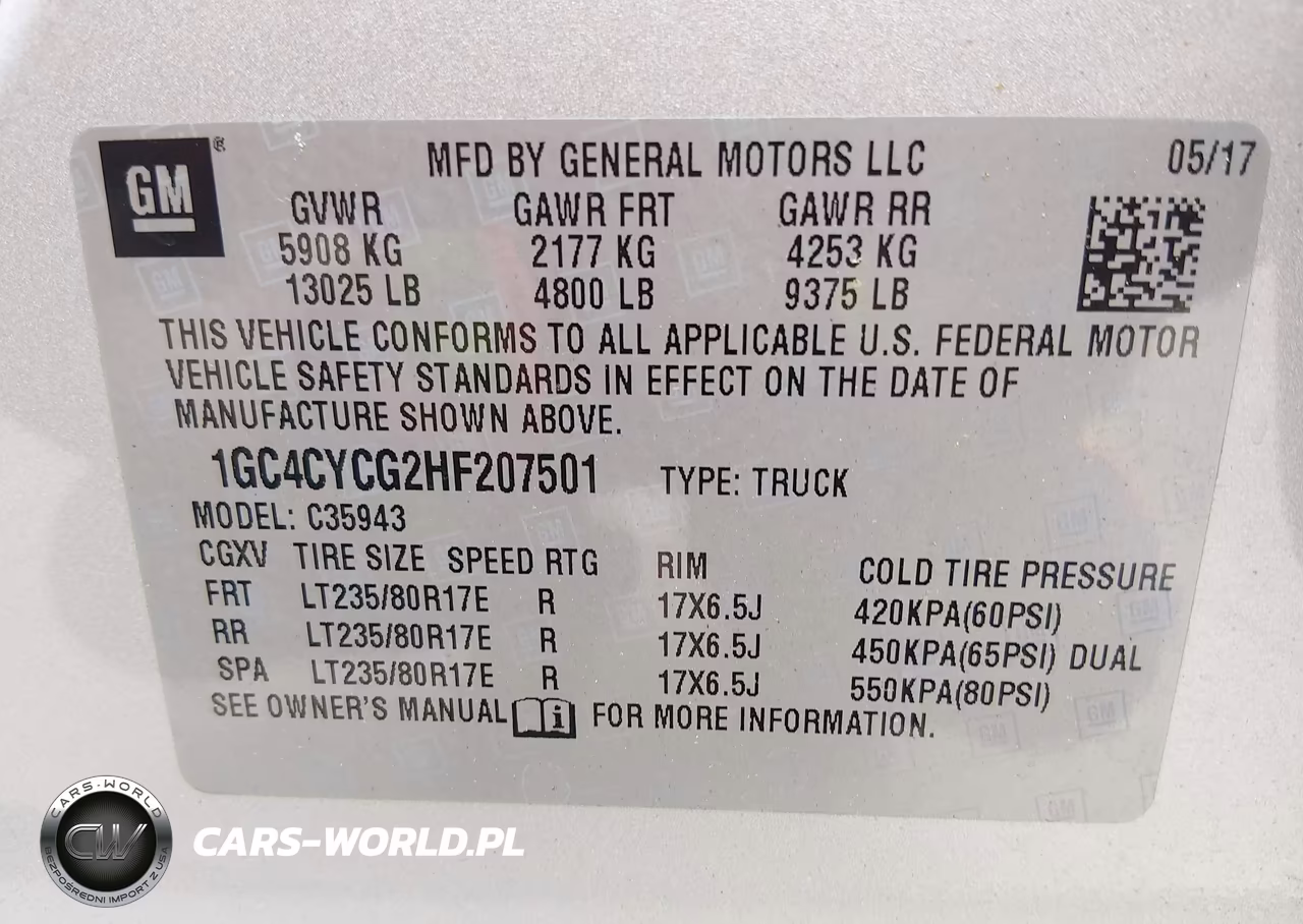 2017 Chevrolet Silverado 3500Hd Work Truck VIN:1GC4CYCG2HF207501 - 9