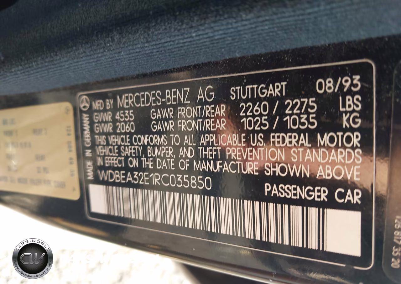 1994 Mercedes-Benz E 320 VIN:WDBEA32E1RC035850 - 9