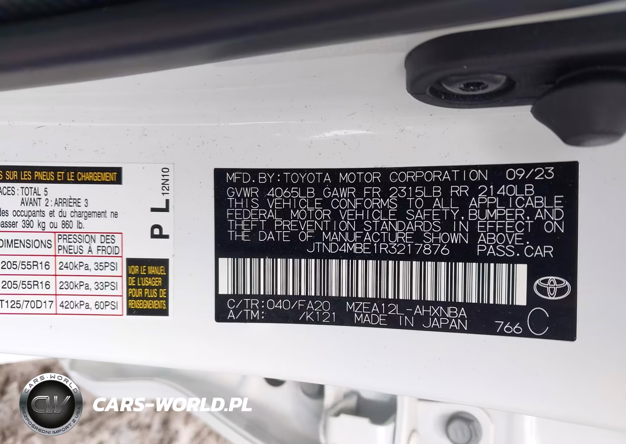 2024 Toyota Corolla Se VIN:JTND4MBE1R3217876 - 9