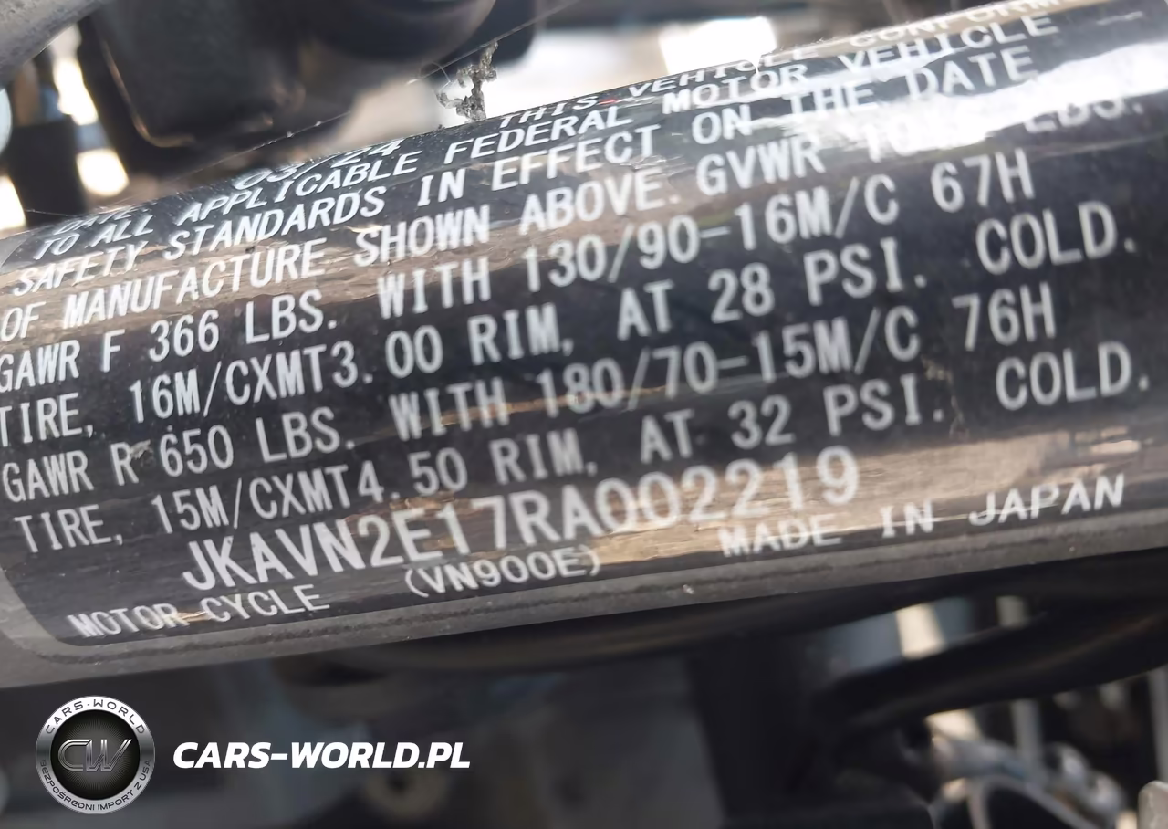 2024 Kawasaki Vn900 E VIN:JKAVN2E17RA002219 - 10